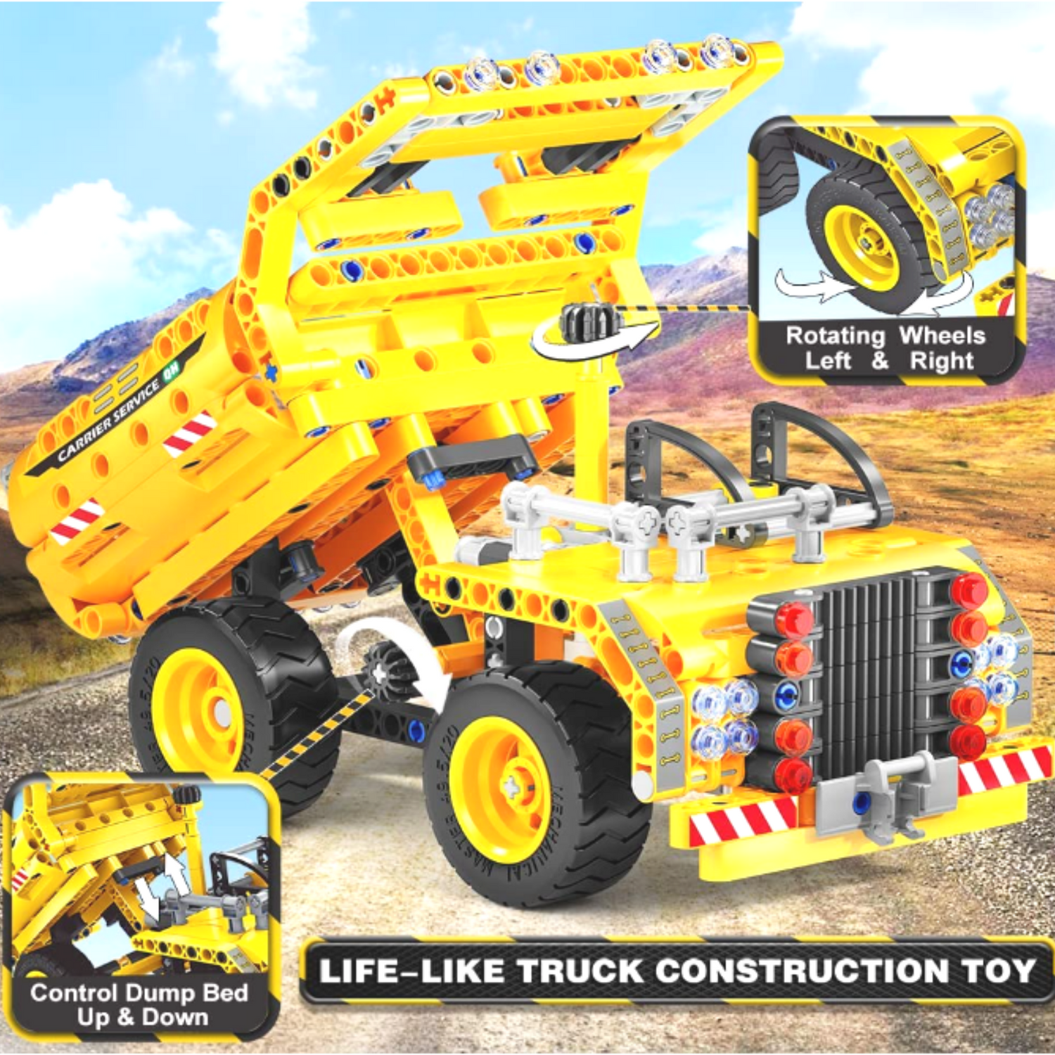 Dump Truck Airplane Building Block Toy (361 pcs)