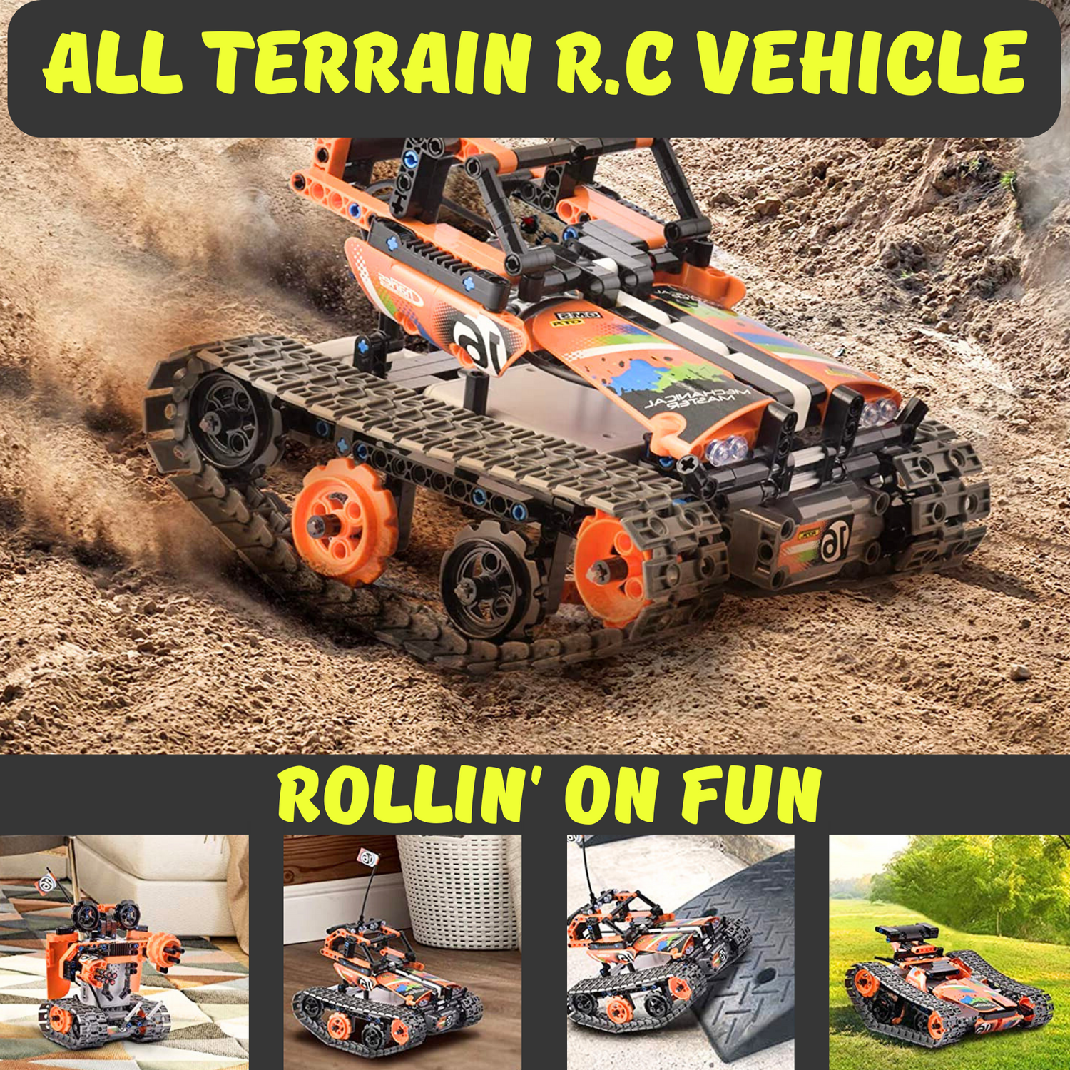 Remote Control Robot/Tank/Car Building Toy (392 PCS)